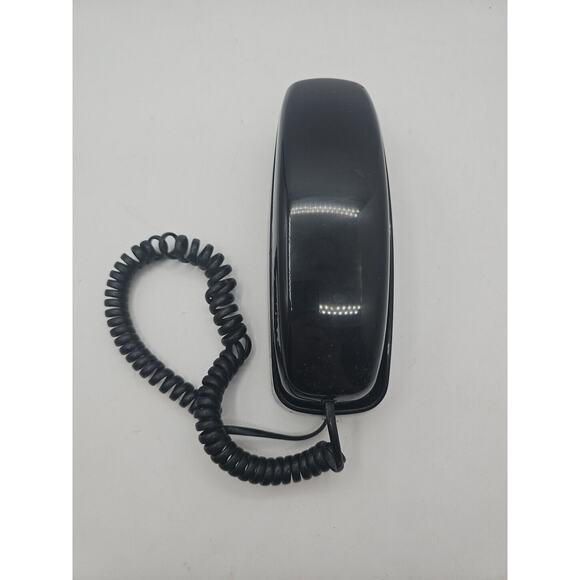 Vintage AT&T 210 Basic Trimline Corded Telephone Black Handset - Picture 1 of 4